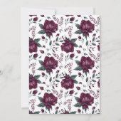 バーガンディーフラワー ラブ・イン・ブルーム サンクス サンキューカード (裏面)