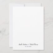 バーガンディーブラッシュピンクネイビーブルーマルサラゴールドウェディング 招待状 (裏面)