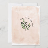 バーガンディーブラッシュローズ・セーブ・ザ・デートのお知らせ 招待状 (裏面)