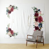 バーガンディーブラッシュ リニュー・ザ・バウズ フォトブースバックドロップ タペストリー (インサイチュ(横))