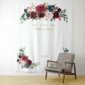 バーガンディーブラッシュ リニュー・ザ・バウズ フォトブースバックドロップ タペストリー (インサイチュ)