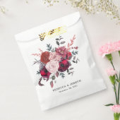 バーガンディーブルームウェディング フェイバーバッグ (封をした状態)