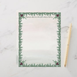 バーガンディーベリーホリーパインクリスマス