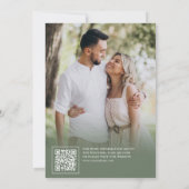バーガンディーホワイトカボチャのひまわりの結婚式の写真 セーブザデート (裏面)