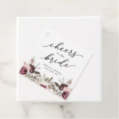 バーガンディーボホフラワーブライダルシャワー フェイバータグ (インサイチュ)