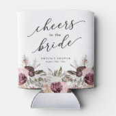 バーガンディーボホフラワーブライダルシャワー 缶クーラー (裏面)