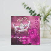 バーガンディーマスカレードパーティー 招待状 (スタンド正面)