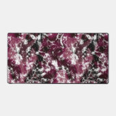 バーガンディーマーブル抽象芸術 デスクマット (正面)