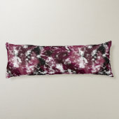 バーガンディーマーブル抽象芸術 ボディピロー (裏面)