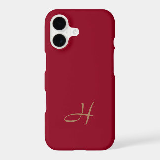 バーガンディーモノグラムiPhone 7 Plusカバー