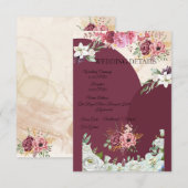 バーガンディー封入カード エンクロージャーカード (正面/裏面)