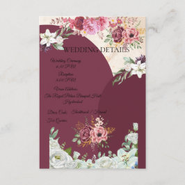 バーガンディー封入カード エンクロージャーカード