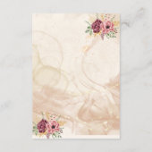 バーガンディー封入カード エンクロージャーカード (裏面)