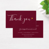 バーガンディー お買い物感謝割引カード (デスク)