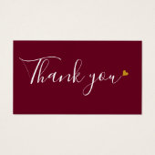 バーガンディー お買い物感謝割引カード (正面)