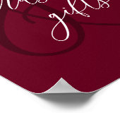 バーガンディー カードとギフト ポスター (角)