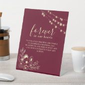 バーガンディー 結婚式 追悼 サイン (インサイチュ)