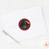 バーガンディー 2025年度卒業式 ラウンドシール (封筒)