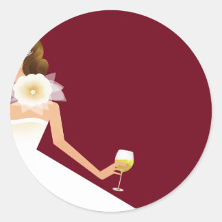 バーガンディ封筒エンクロージャ ラウンドシール