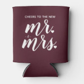 バーガンディ応援が新しいmrにミセス結婚ズ 缶クーラー (正面)