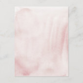 バーガンディ水カラーフランスのフローラア結婚ーク エンクロージャーカード (裏面)