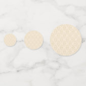 バーガンディ水彩フローラベビーシャワー紙吹雪 コンフェッティ (裏面)