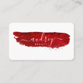 バーガンディ水彩画プロフェッショナル署名 名刺 (正面)