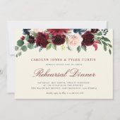 バーガンディ海軍フローラリハーサルディナー招待 招待状 (正面)