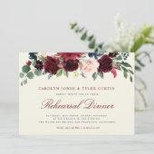 バーガンディ海軍フローラリハーサルディナー招待 招待状 (スタンド正面)