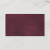 バーガンディ海軍ブルーフローラおむつラッフルカード エンクロージャーカード (裏面)