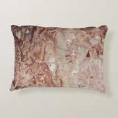 バーガンディ深紅色のStoneyの小石の大理石の終わり アクセントクッション (裏面)
