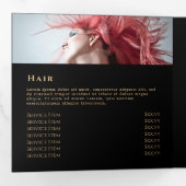 バーガンディ瑪瑙3折パンフレット 三つ折りカード (内部最初)