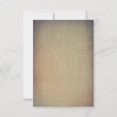 バーガンディ紅葉素朴ウェディングRSVPカード 出欠カード (裏面)