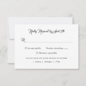 バーガンディ素朴ウッドレースひまわり結婚の 出欠カード (裏面)