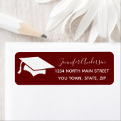 バーガンディ脚本 |高校卒業生の帰国 ラベル (インサイチュ)