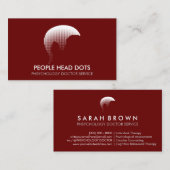 バーガンディ臨床心理学博士 名刺 (正面/裏面)