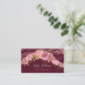 バーガンディ花が名刺を集める 名刺 (スタンド正面)