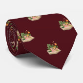 バーガンディ赤い本と花の仕事、卒業 ネクタイ (ロール)