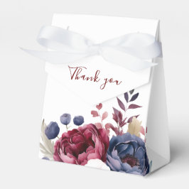 バーガンディ赤赤面ピンクフローラ水色結婚の フェイバーボックス