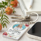 バーガンディ赤面お祝いのライフギフトキーチェーン キーホルダー (正面右)