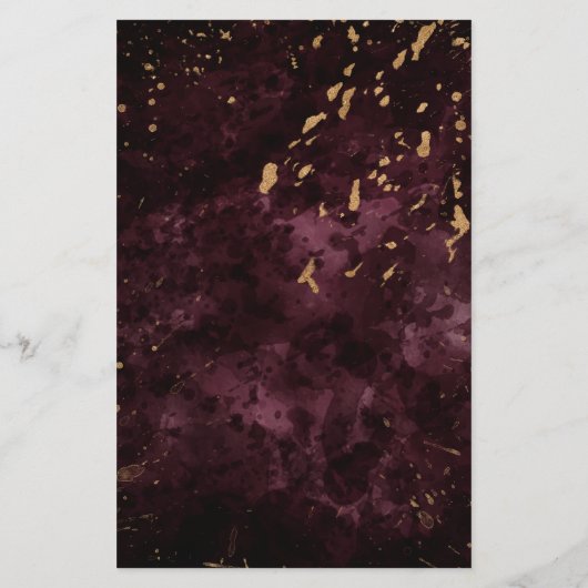 バーガンディ金ゴールドはサービスと価格フライヤーを振りかける (裏面)