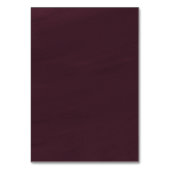 バーガンディ金ゴールドフローラ秋の結婚式エンクロージャカード テーブルナンバー (裏面)