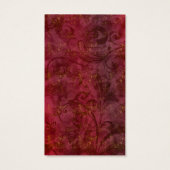 バーガンディ金ゴールドマスカレード結婚式の引き出物ラベル (裏面)