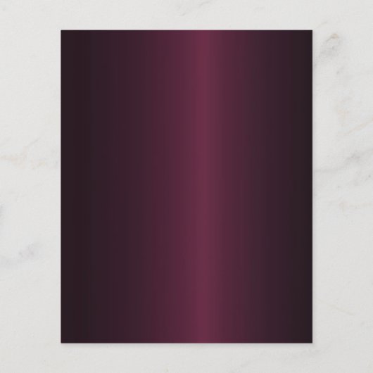 バーガンディ金ゴールド予算80歳の誕生日を保存 チラシ (裏面)