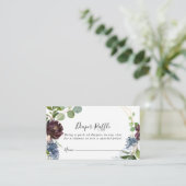 バーガンディ金ゴールド幾何学的おむつラッフルチケット エンクロージャーカード (スタンド正面)