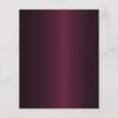 バーガンディ金ゴールド60th誕生日の予算は日付を保存 チラシ (裏面)