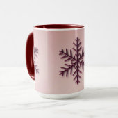 バーガンディ雪片コンボマグカップ マグカップ (正面左)