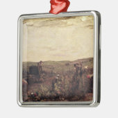 バーガンディ1863年のワインの収穫 メタルオーナメント (左)