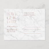 バーガンディ·ウォーターカラー·バラ金ゴールドデルのデート·フォト 案内ポストカード (裏面)