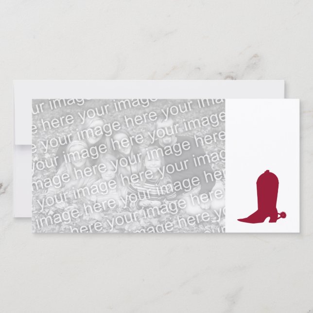 バーガンディ・カウボーイ・ブーツ (正面)